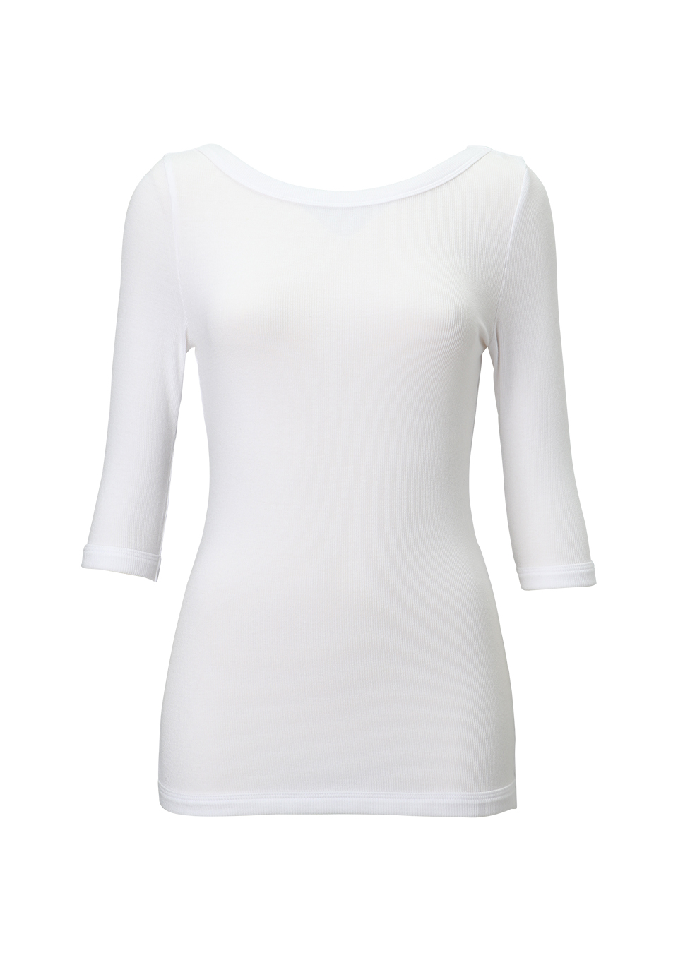 HALF SLEEVE RIB TEE