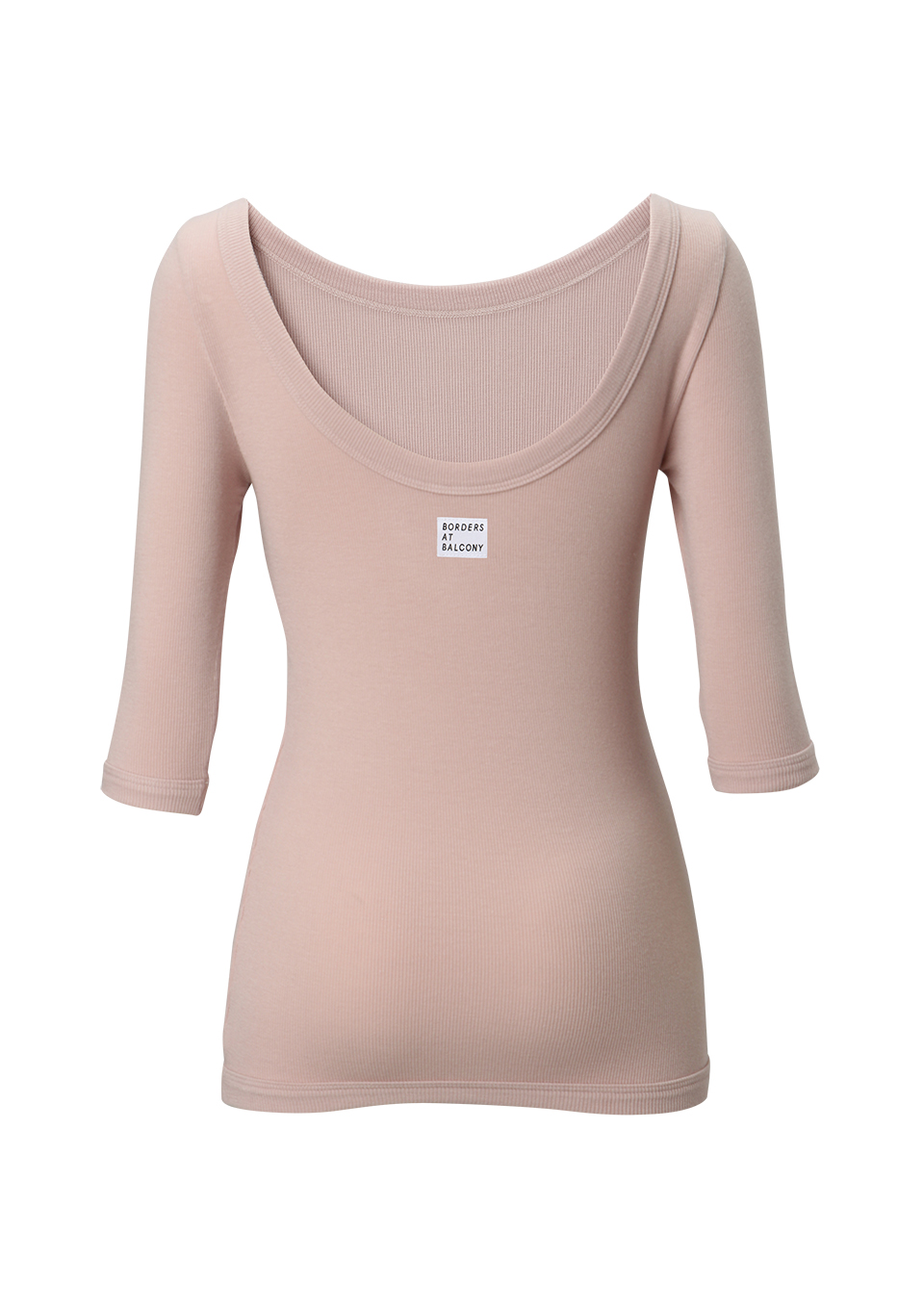 HALF SLEEVE RIB TEE