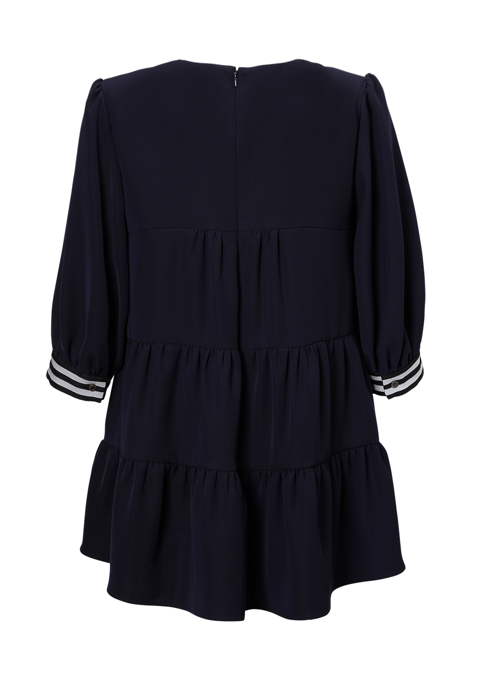 TWILL TIERED BLOUSE