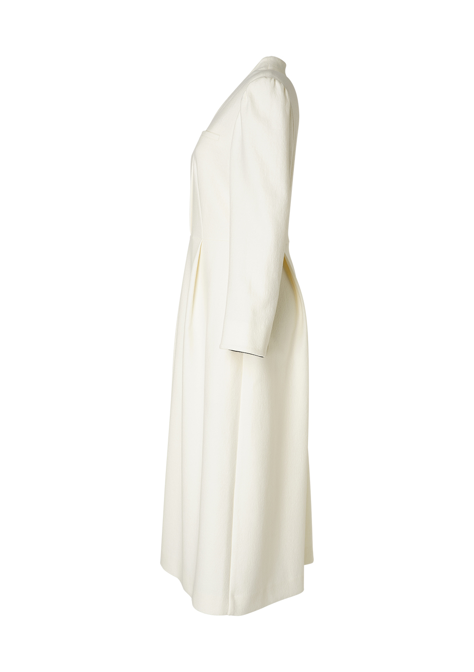 WOOL TUCK DRESS