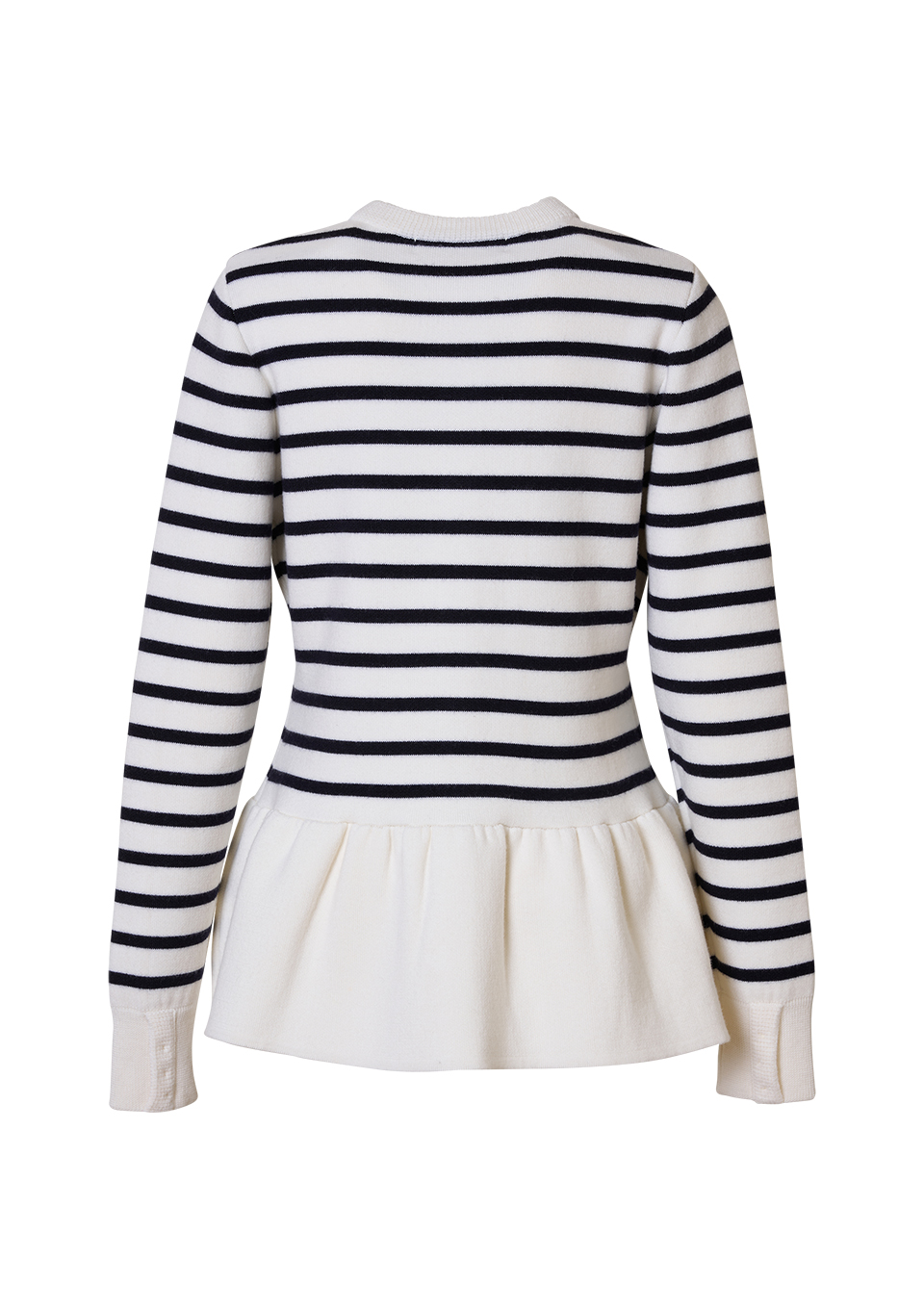 PEPLUM KNIT CARDIGAN