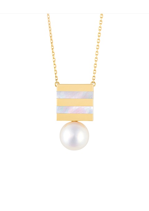 【xUyeda jeweller】BORDER PEARL NECKLACE
