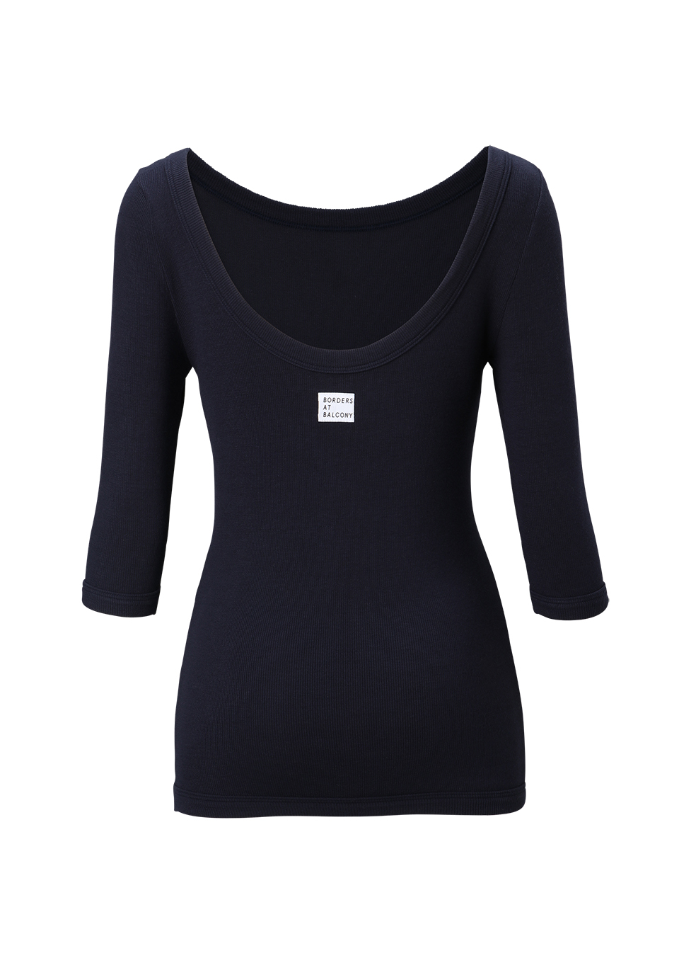 HALF SLEEVE RIB TEE