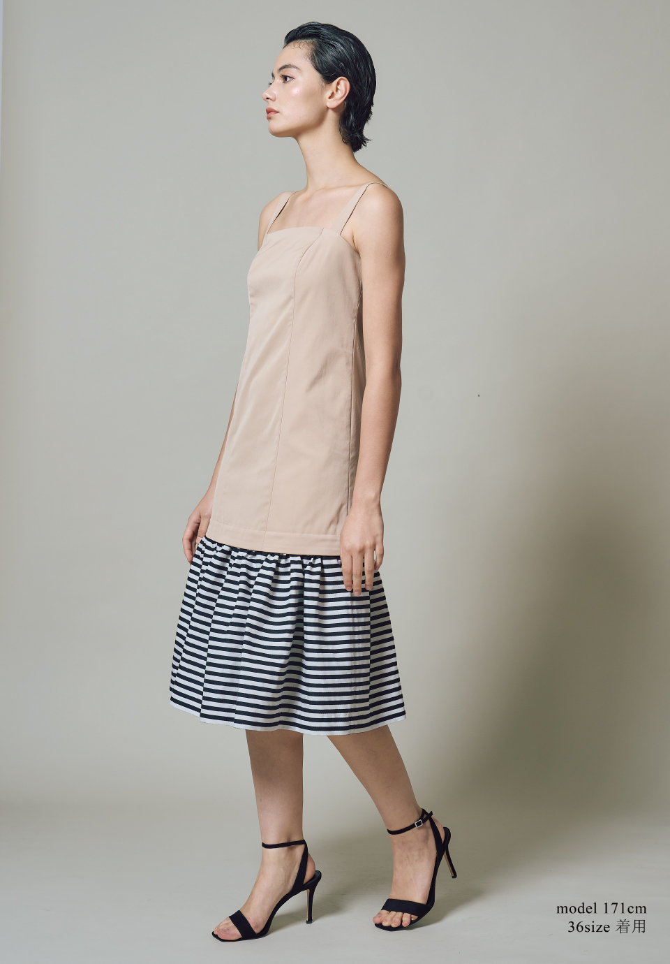 BORDER STRAP DRESS