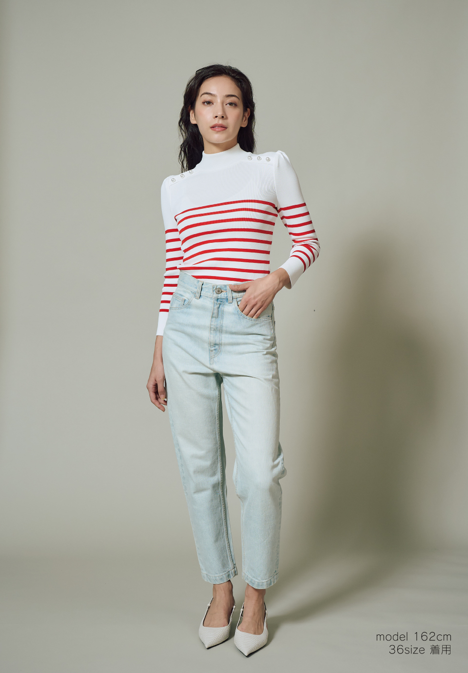 BORDER PEARL TOP