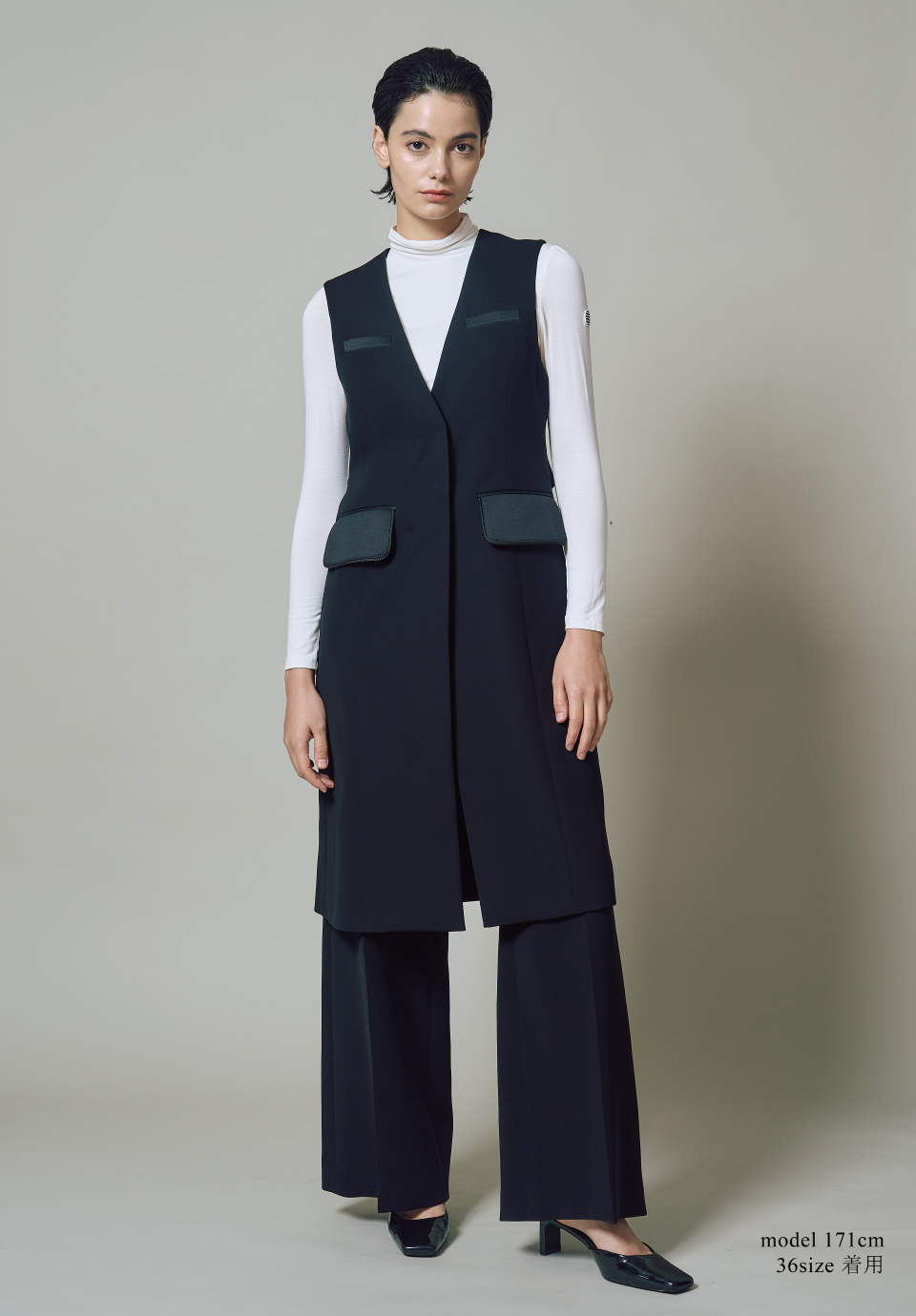 BACK BELTED GILET