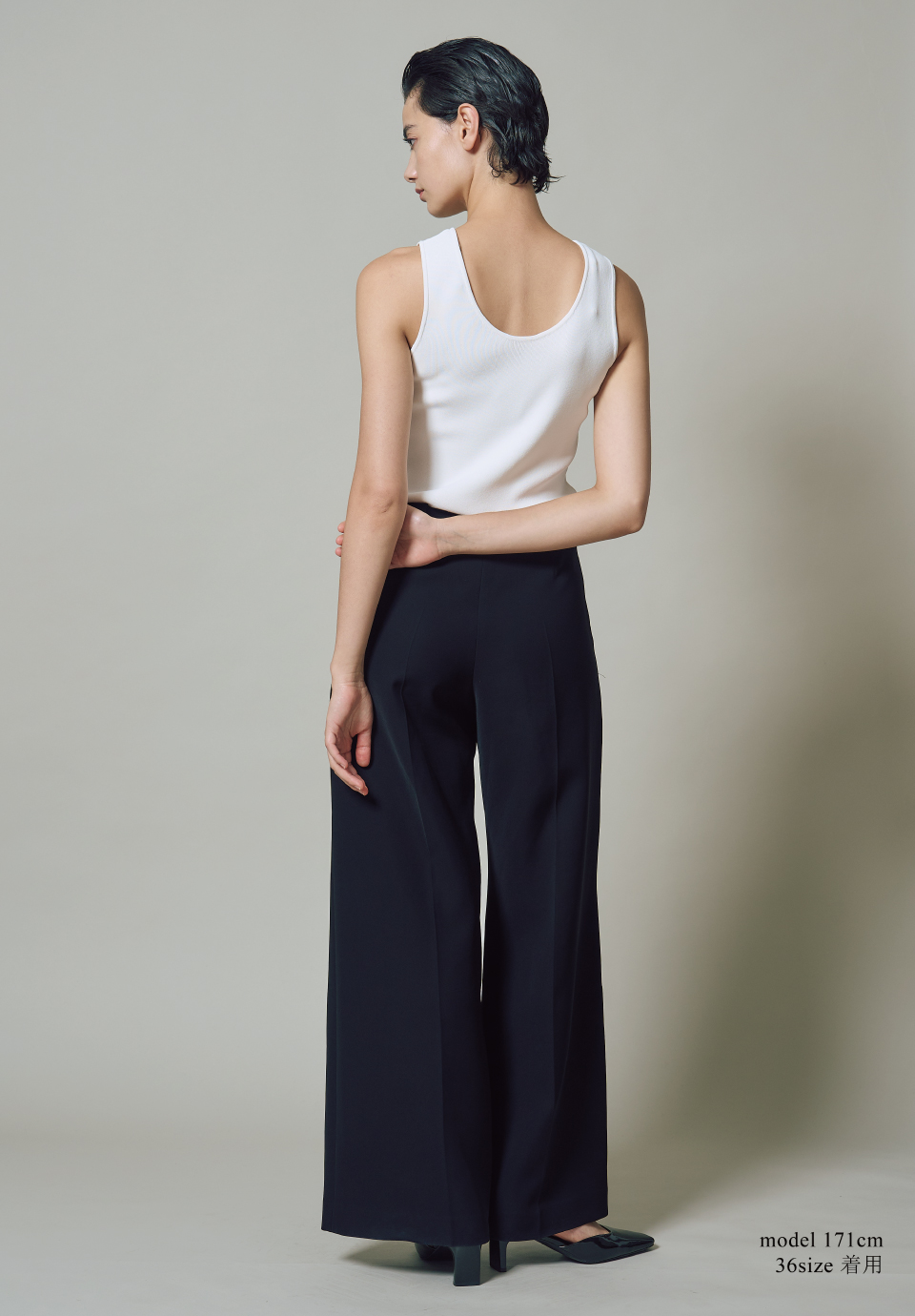TWILL WIDE PANTS LIGHT