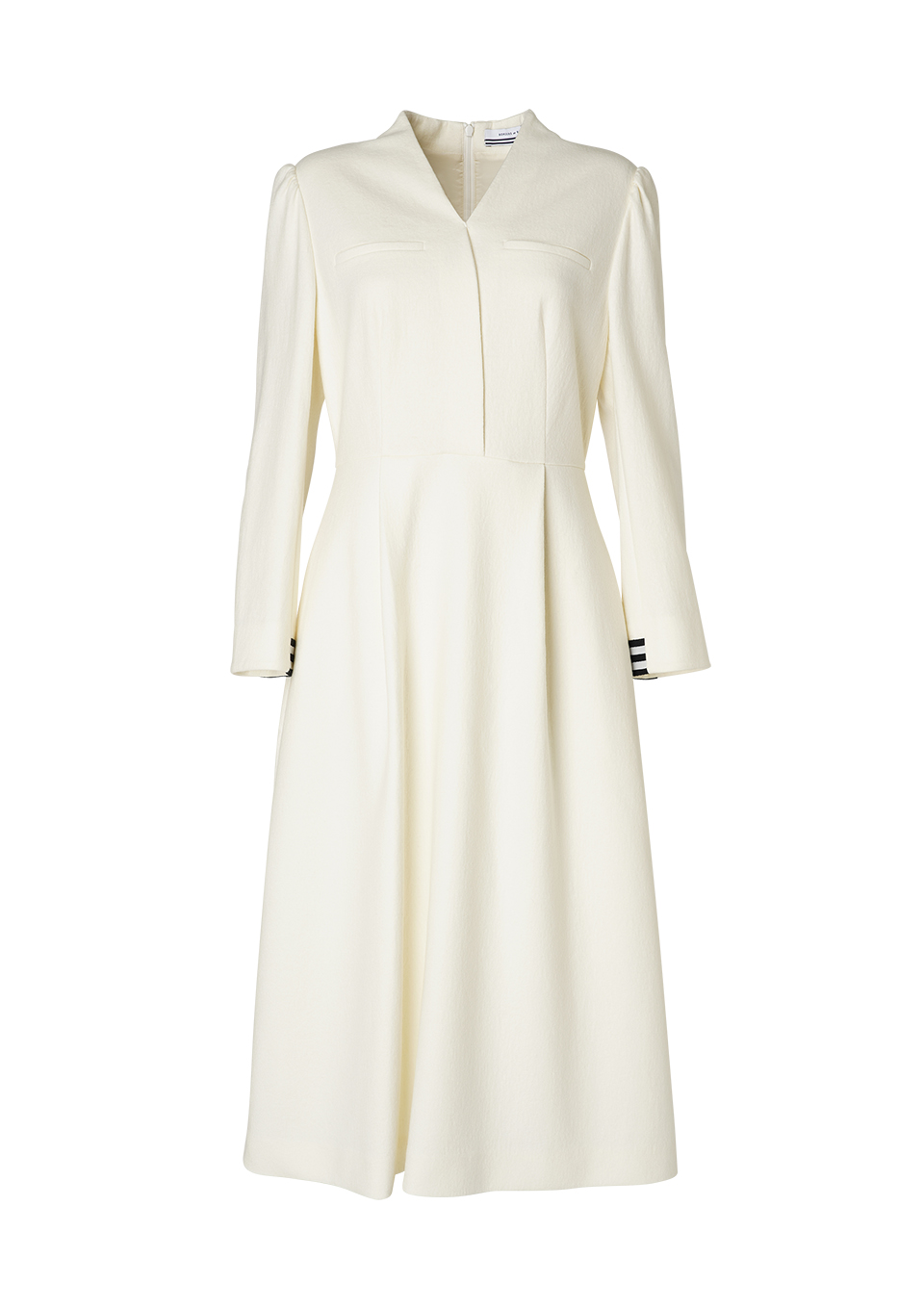 WOOL TUCK DRESS