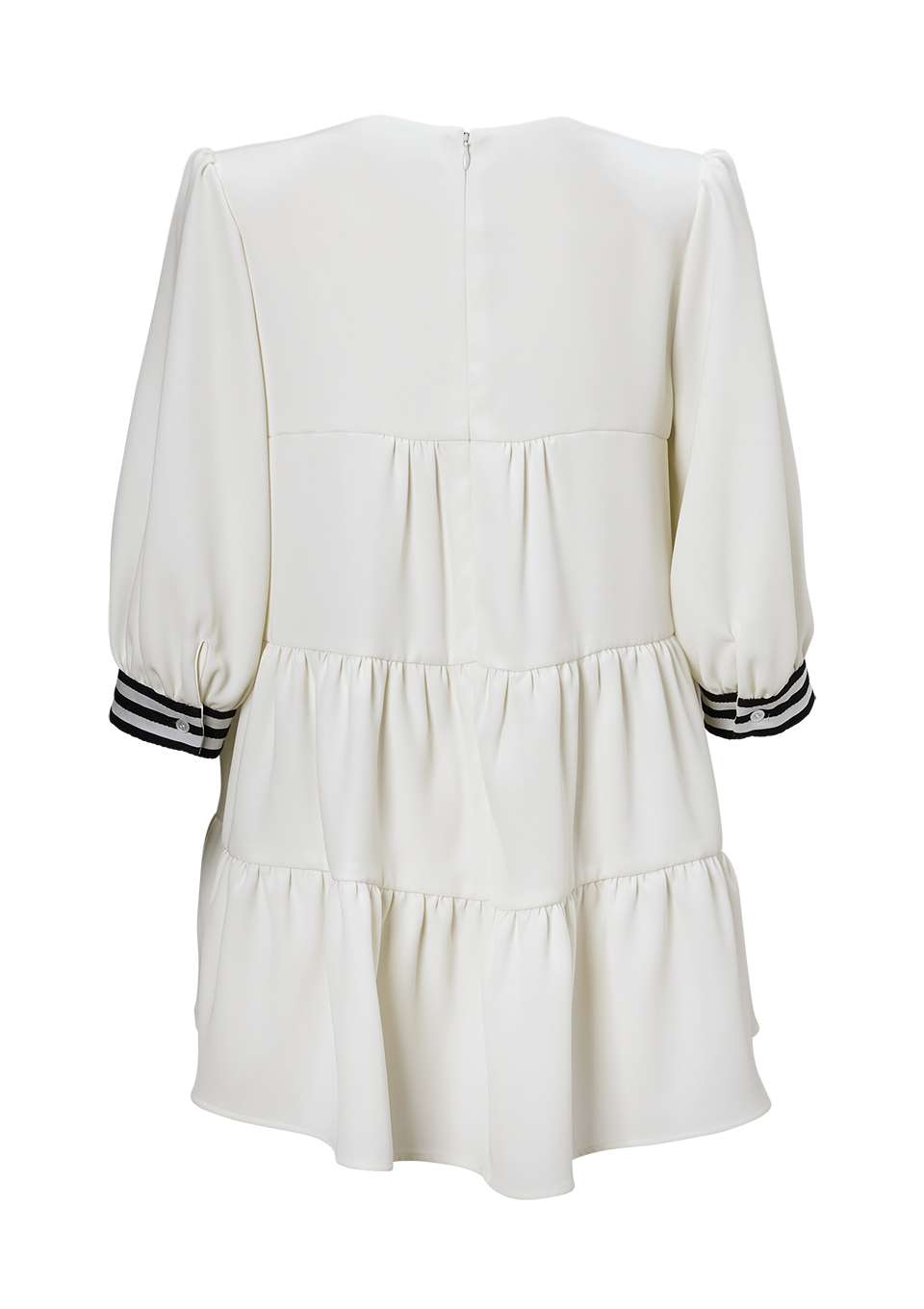 TWILL TIERED BLOUSE