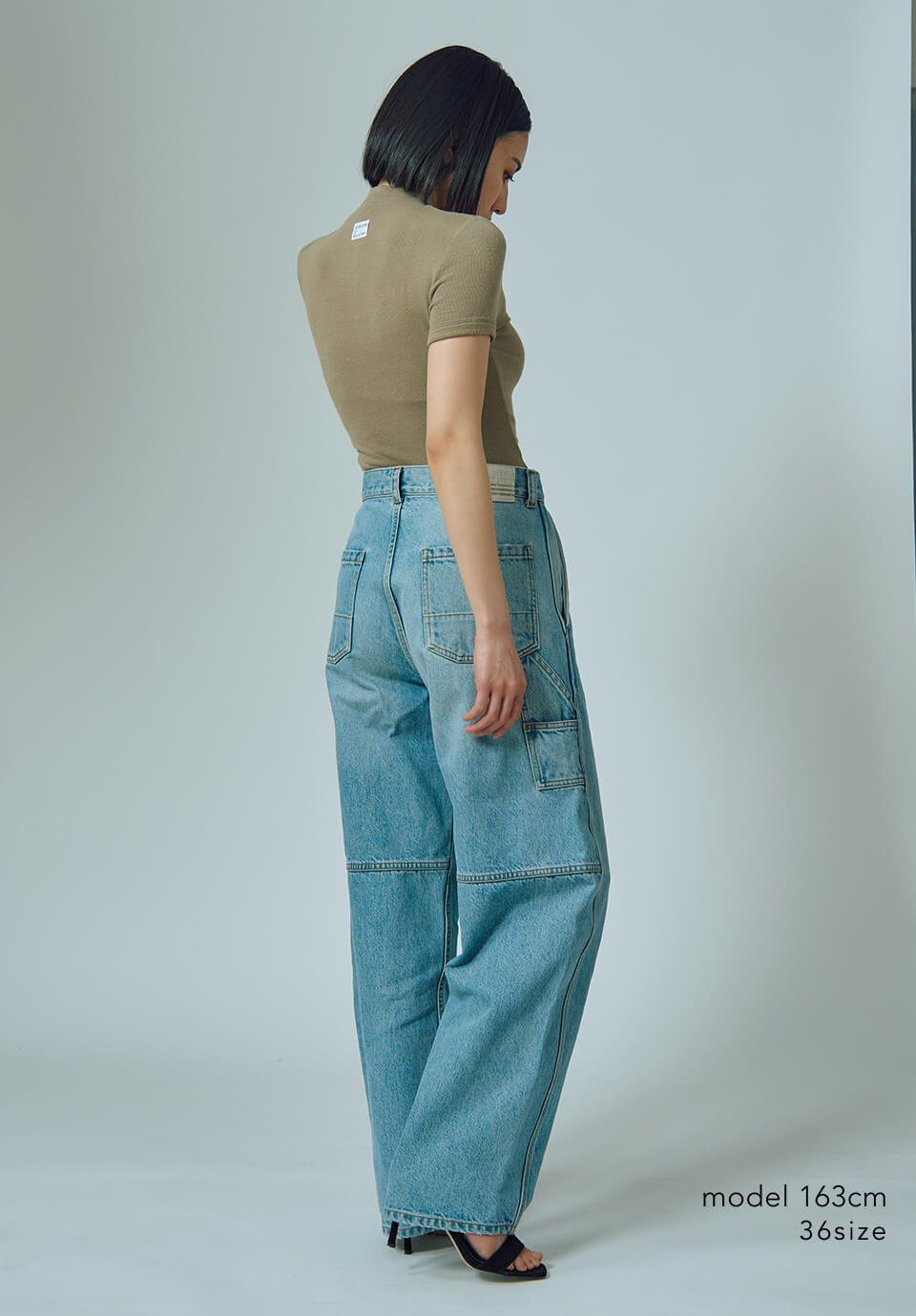 HIGHNECK SHORT SLEEVE RIB TEE