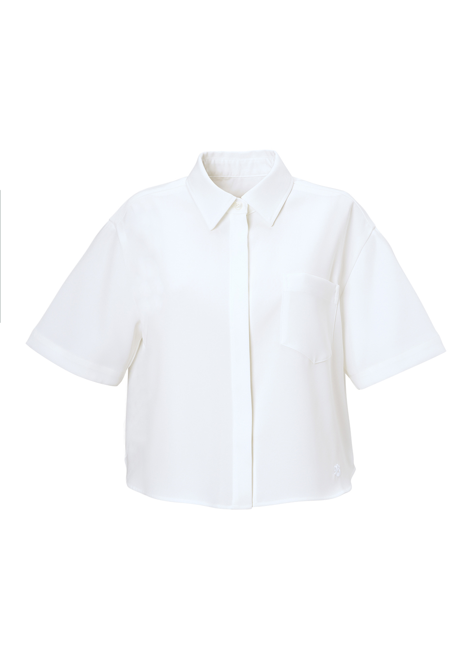CROPPED TWILL TOP