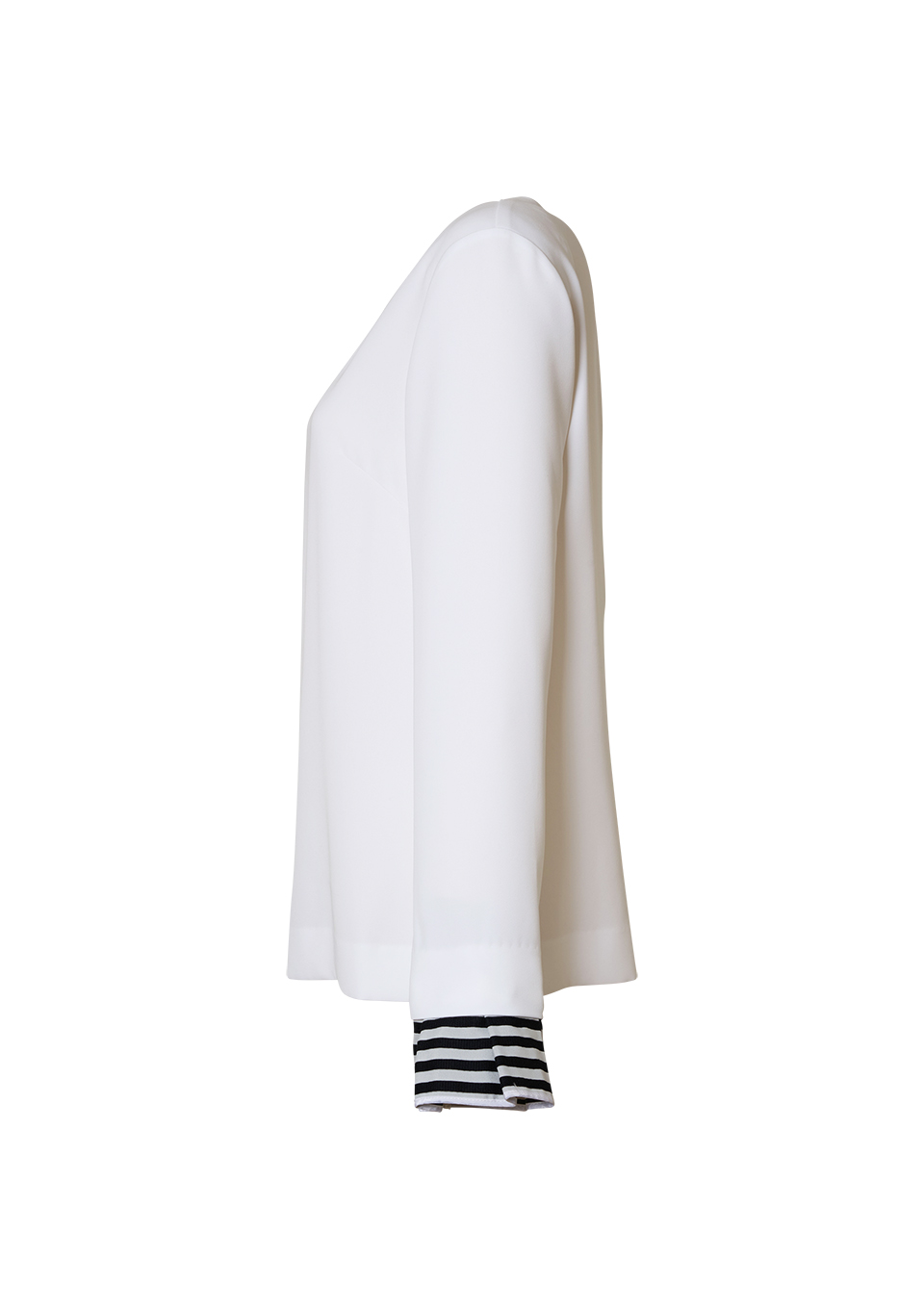 BORDER CUFF BLOUSE
