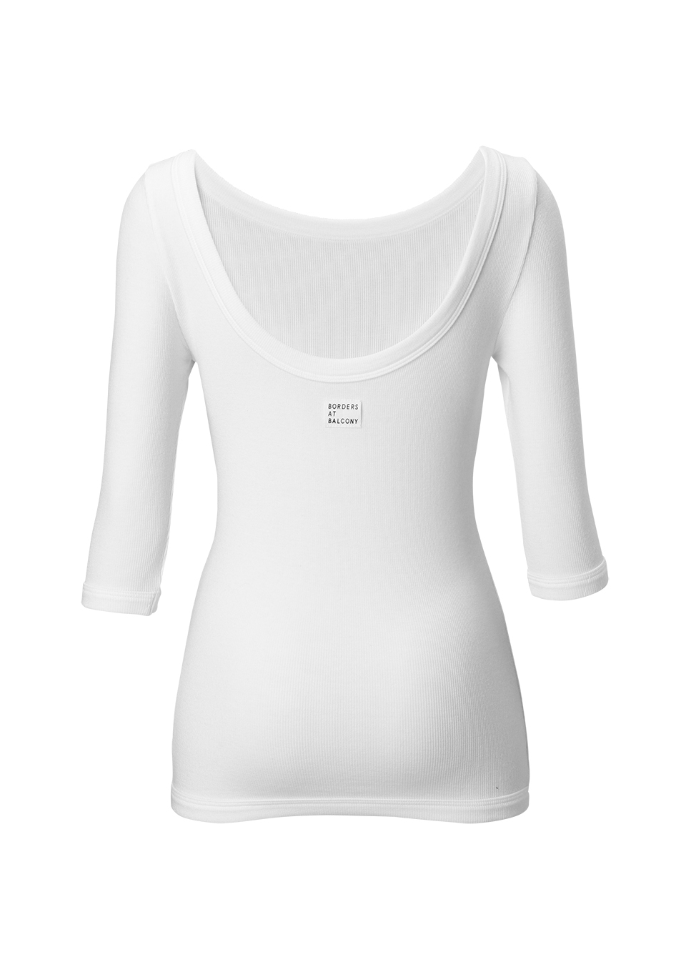 HALF SLEEVE RIB TEE