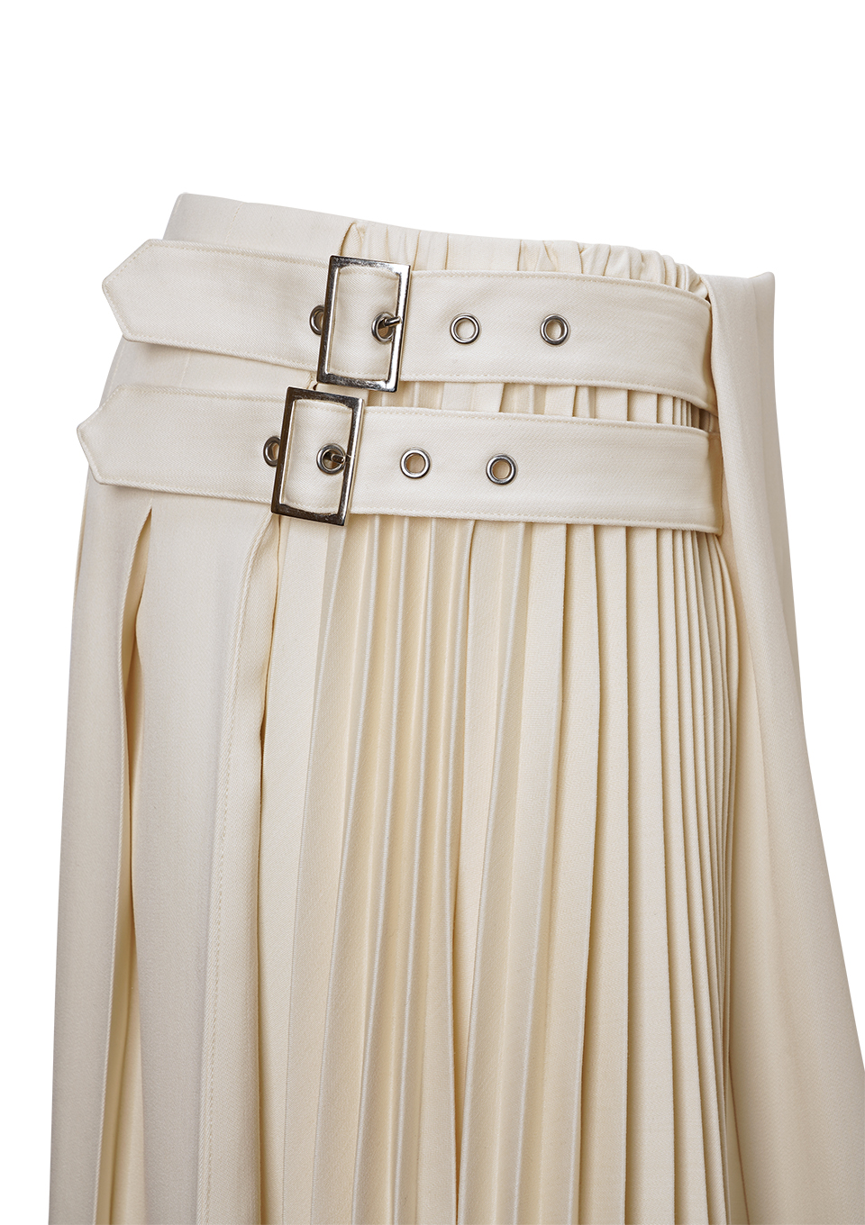 BELTED PLEATS SKIRT