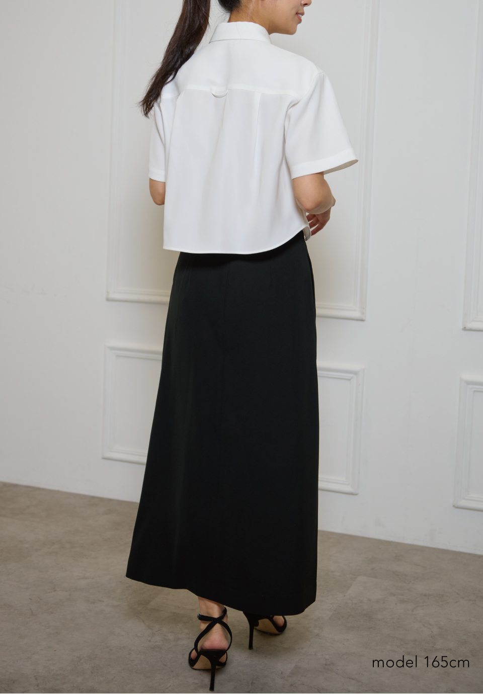 CROPPED TWILL TOP
