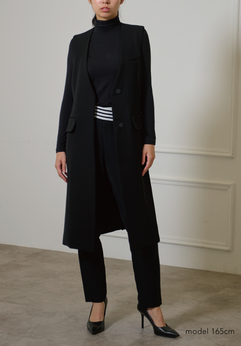 BACK BELTED GILET
