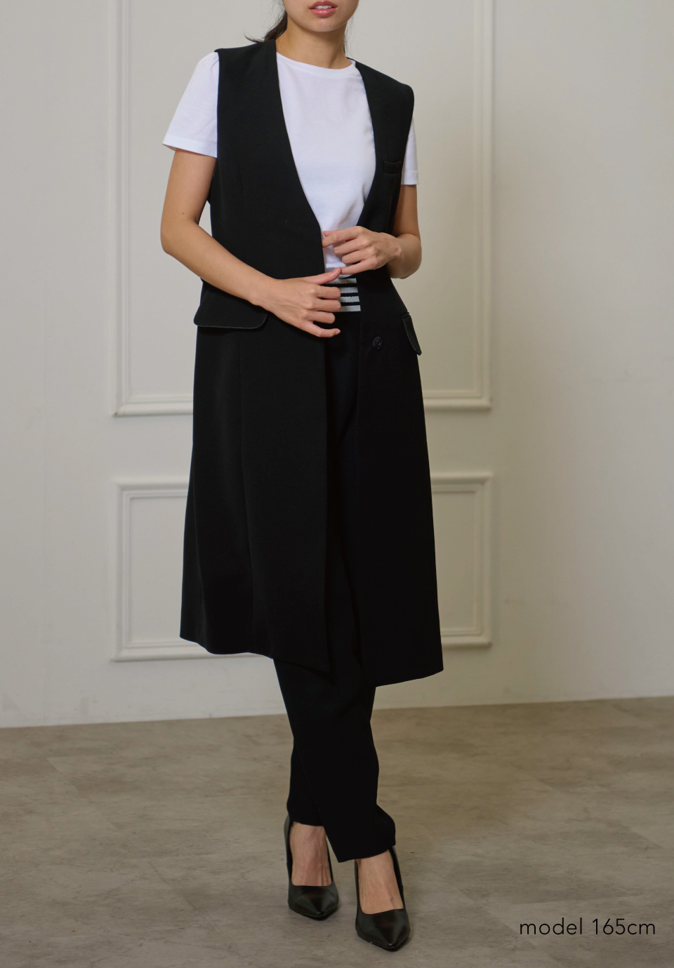 BACK BELTED GILET