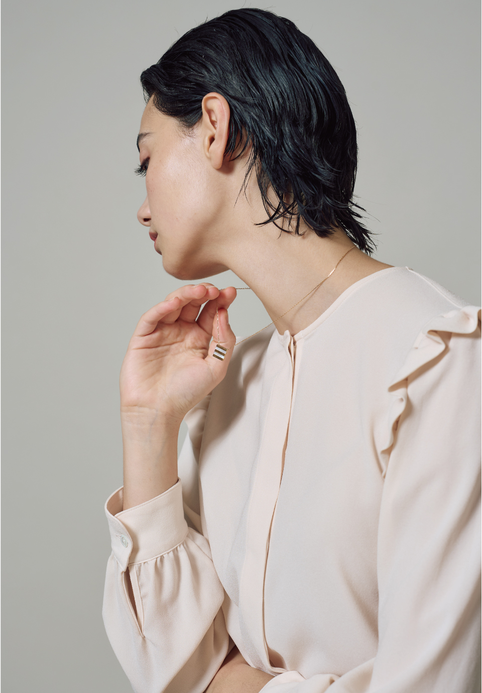 【xUyeda jeweller】BORDER NECKLACE