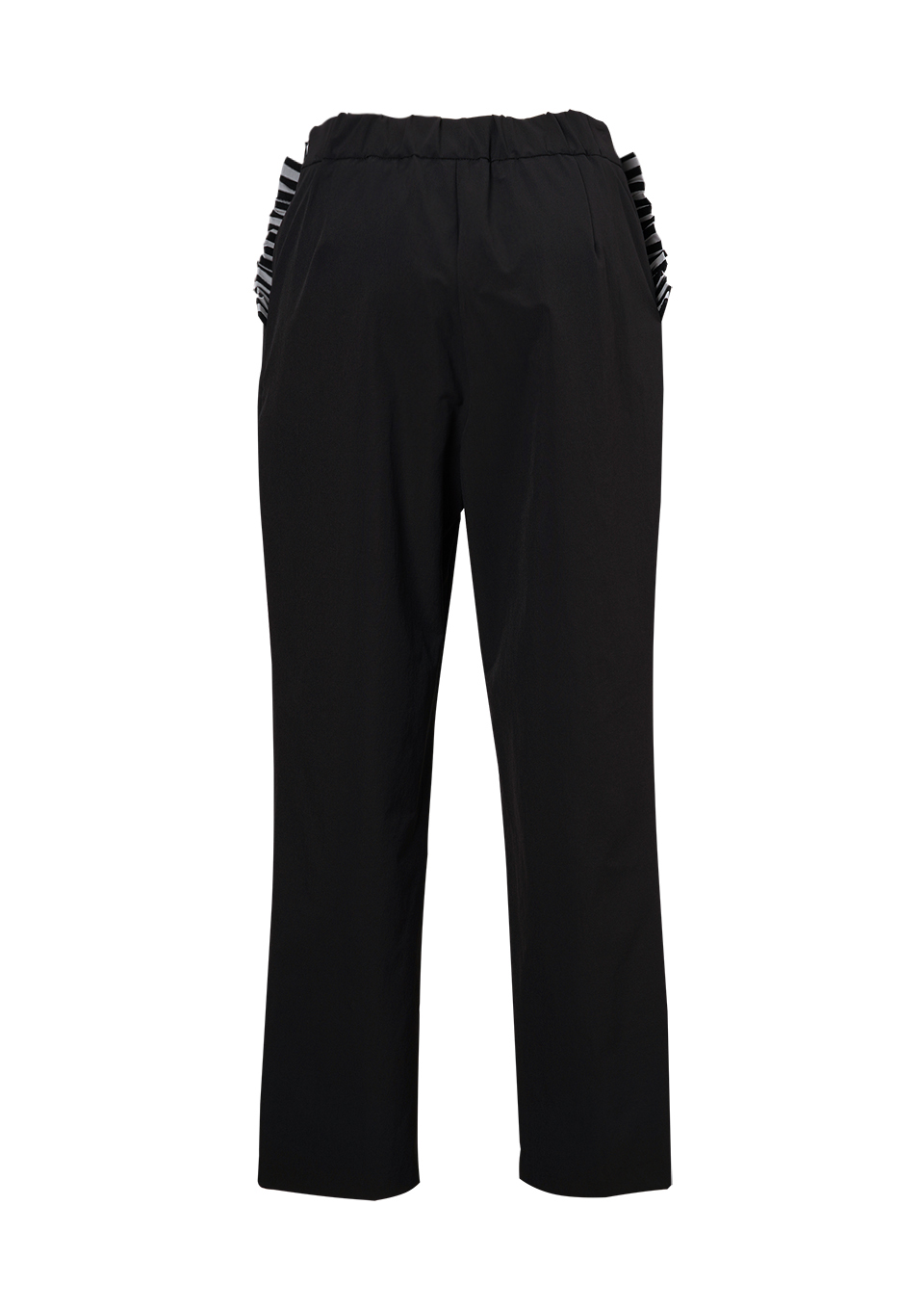 SIDE FRILL STRETCH PANTS