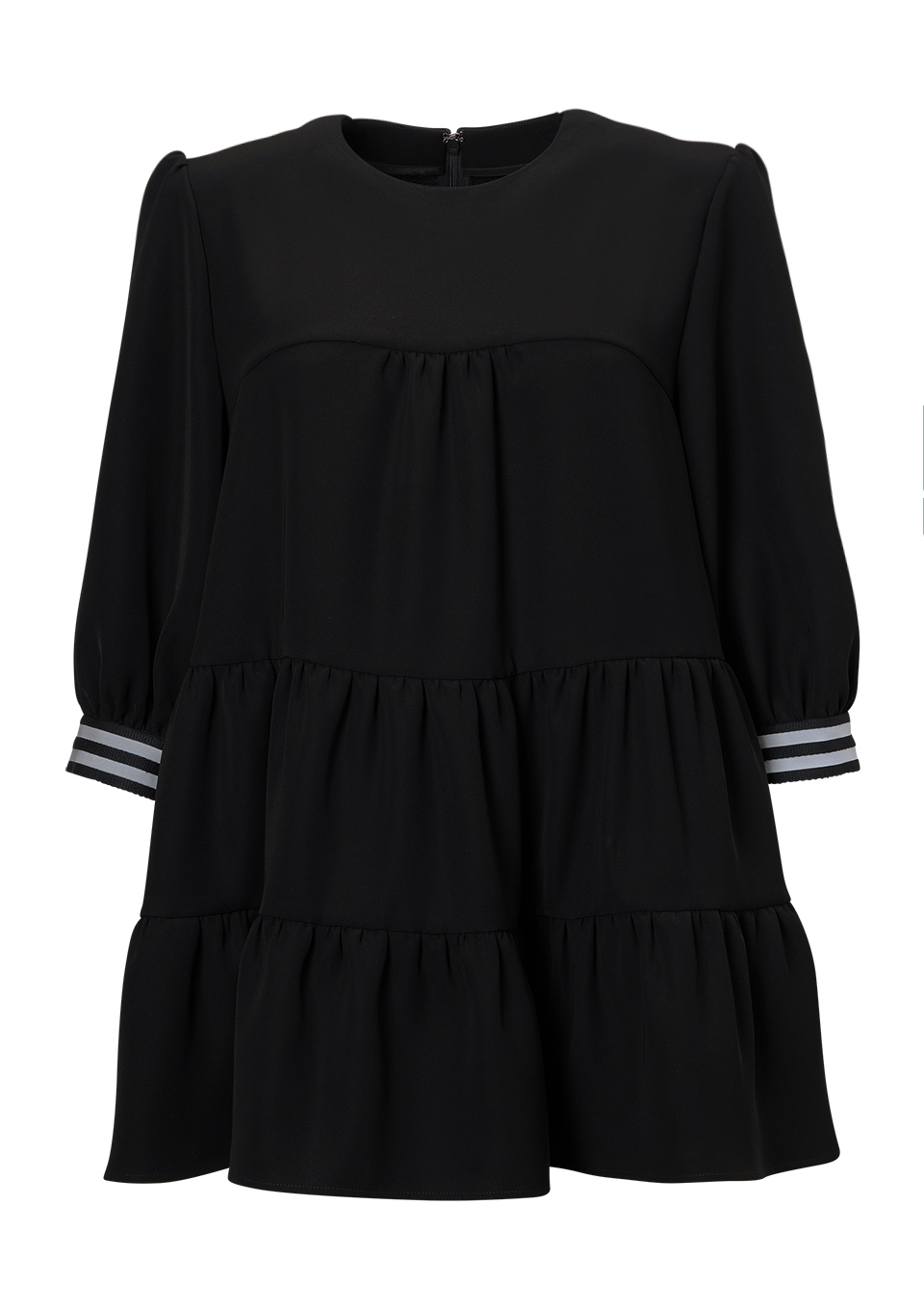 TWILL TIERED BLOUSE