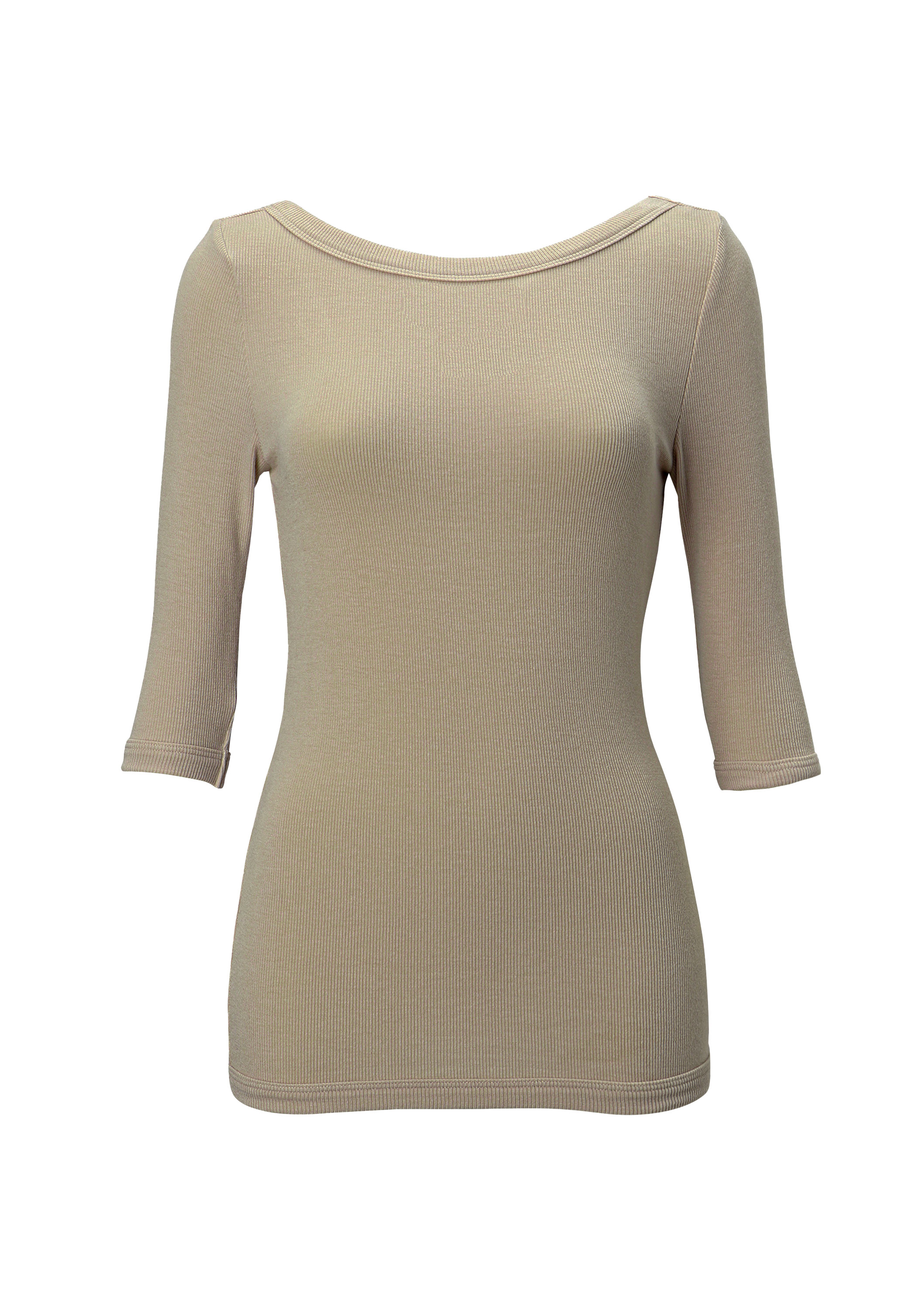 HALF SLEEVE RIB TEE