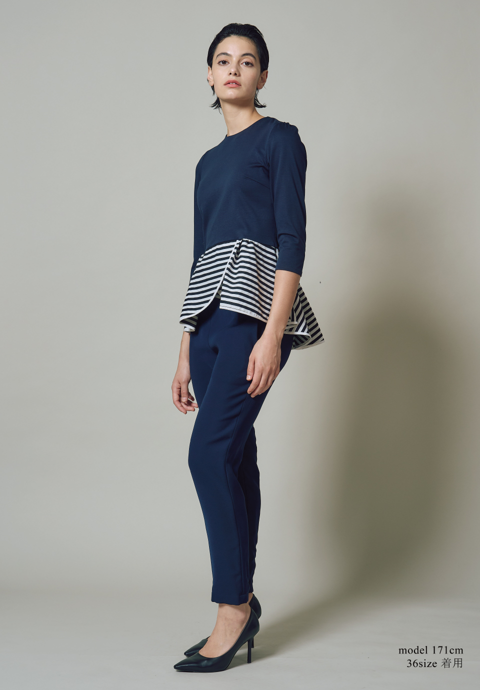 PEPLUM TEE 3/4