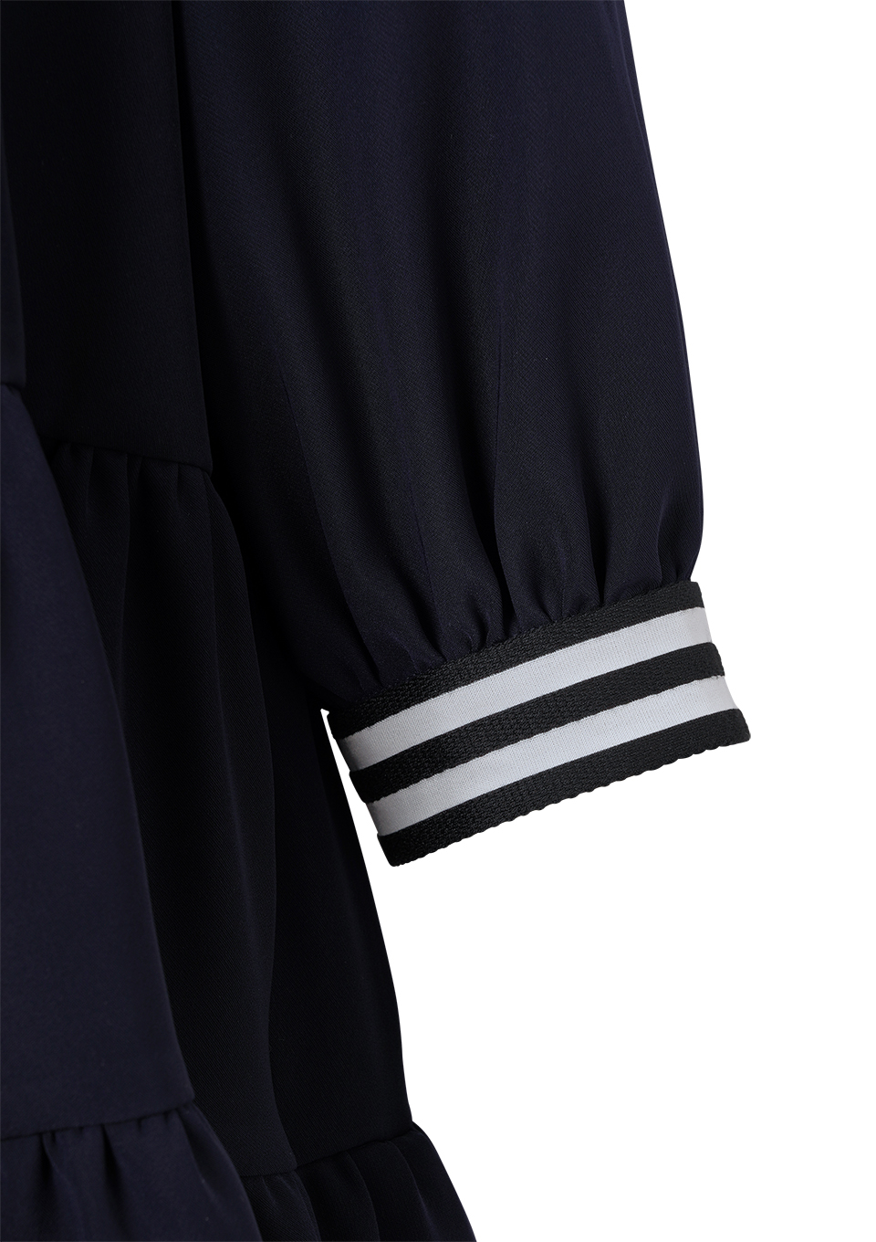 TWILL TIERED BLOUSE
