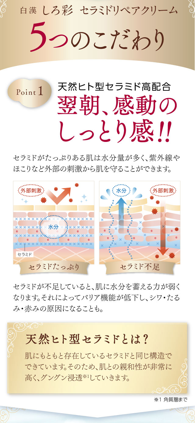 真のクリーム5つのこだわり