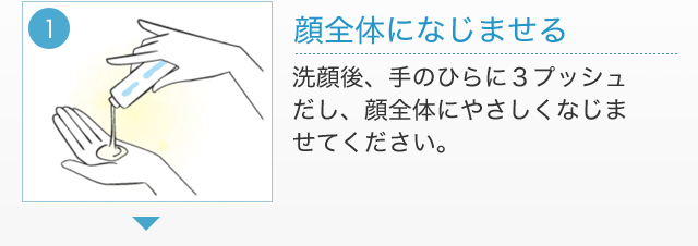 1.顔全体になじませる