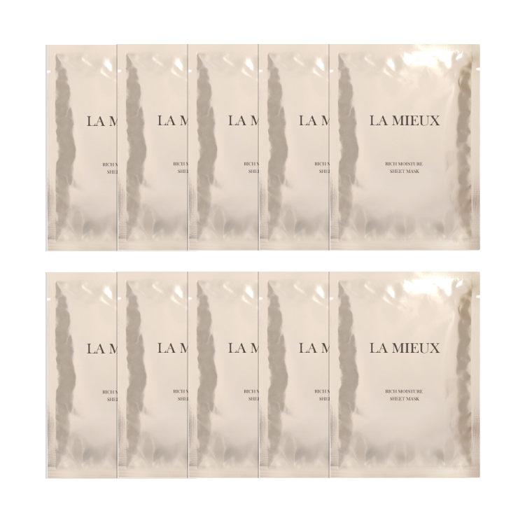 LA MIEUXリッチモイスチャーシートマスク(10枚セット)