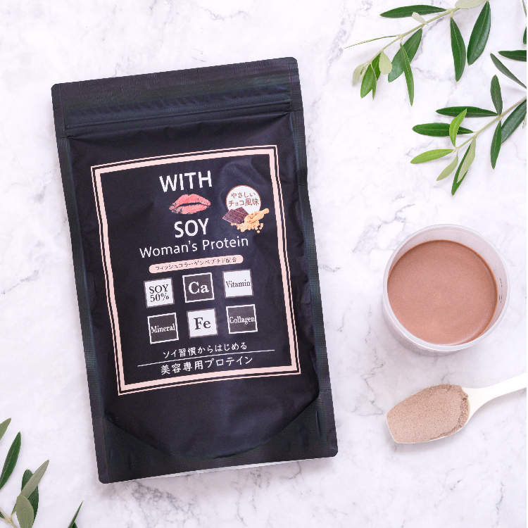 WITH SOY Woman’s Protein 美容専用ソイプロテイン［やさしいチョコ風味］