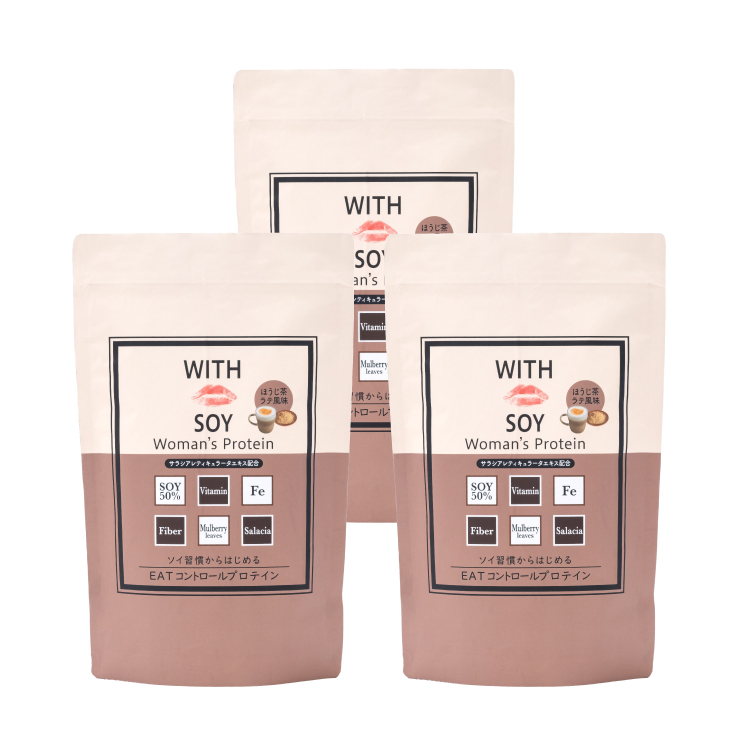 WITH SOY Woman’s Protein EATコントロールソイプロテイン［ほうじ茶ラテ風味］