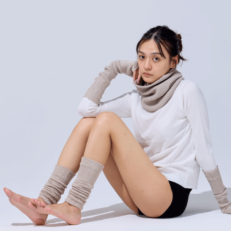 peu a beaute アームウォーマー