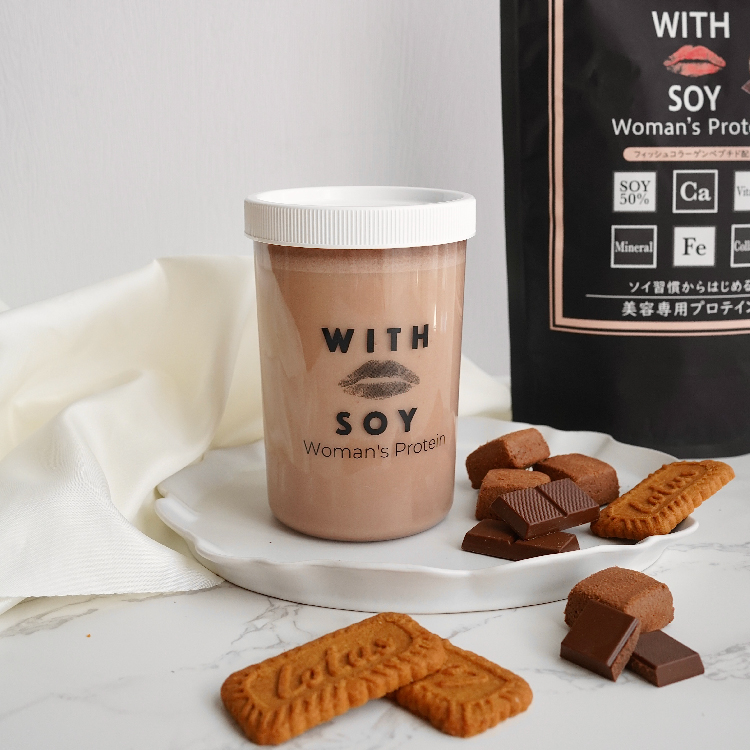 WITH SOY Woman’s Protein 美容専用ソイプロテイン［やさしいチョコ風味］