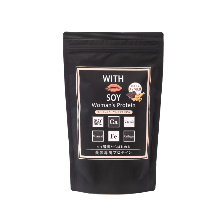WITH SOY Woman’s Protein 美容専用ソイプロテイン［やさしいチョコ風味］