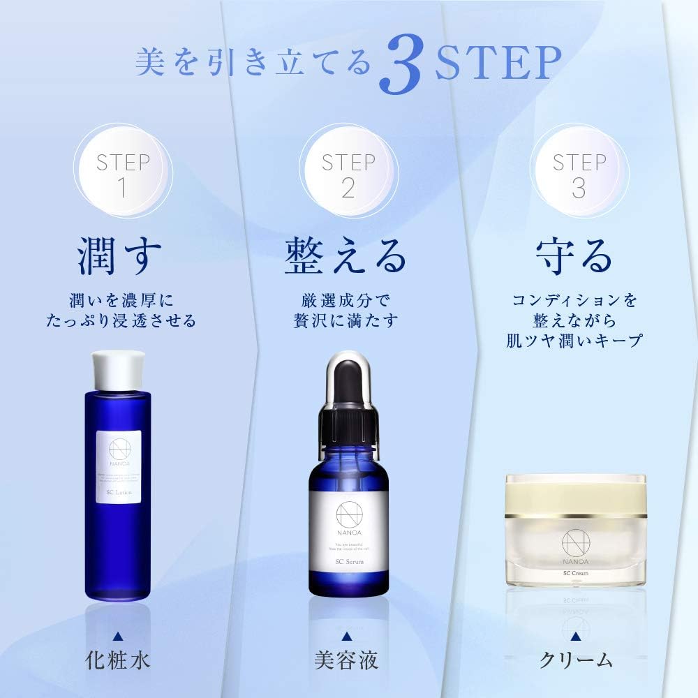 【トライアルセット】ナノア SC ローション＆クリーム＆美容液