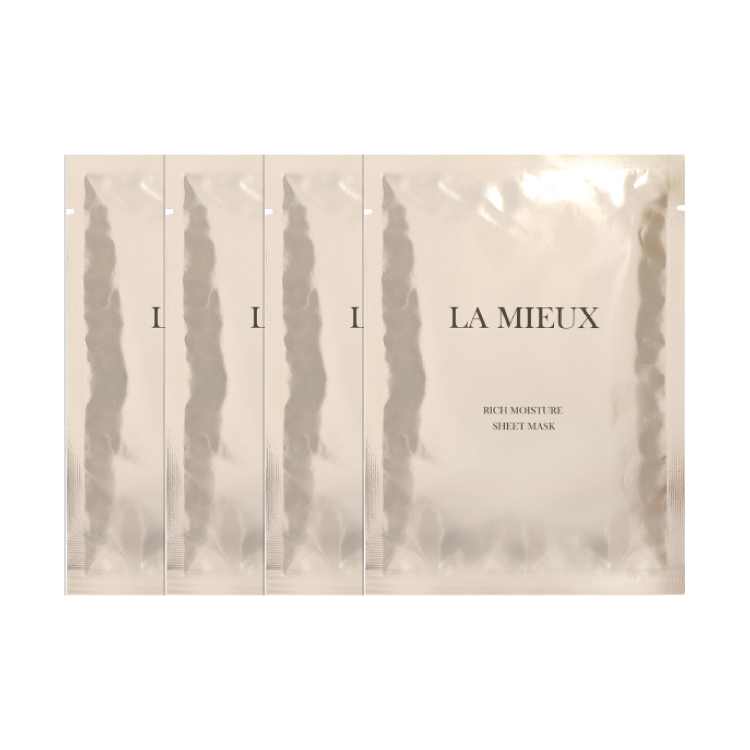 【トライアルセット】LA MIEUX リッチモイスチャーシートマスク(4枚セット)