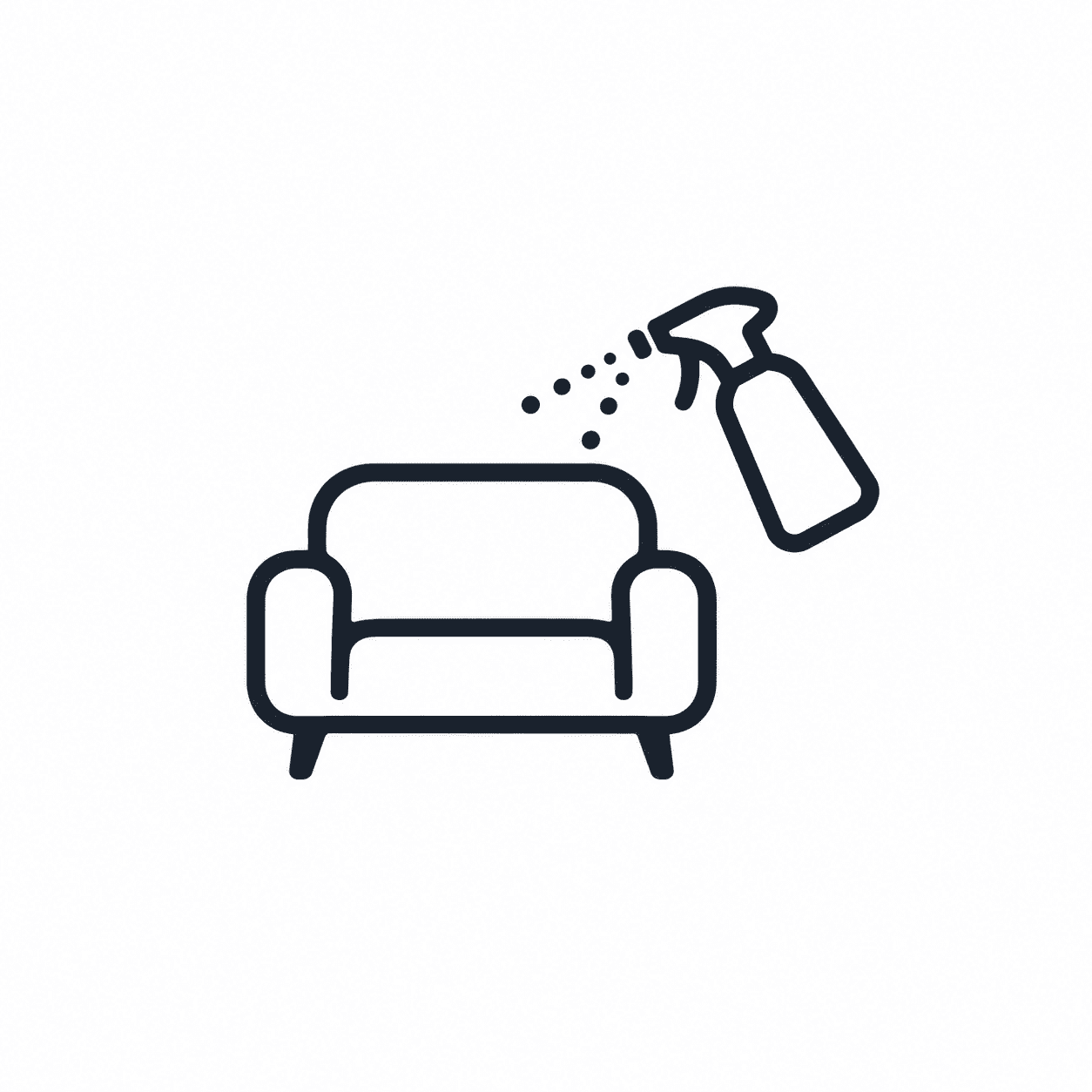 コート・車のシート・寝具・ソファに使えることを示すアイコン