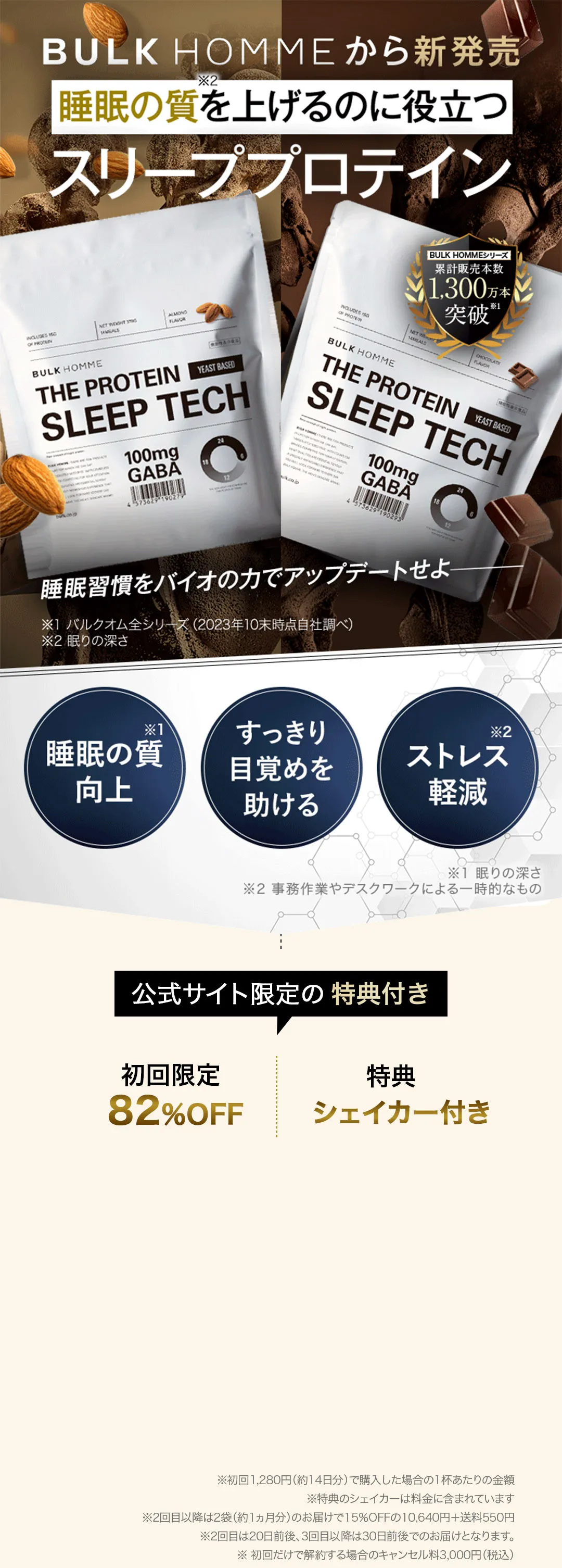 パフォーマンスにこだわるあなたへ。睡眠専門医師も推奨、夜プロテイン