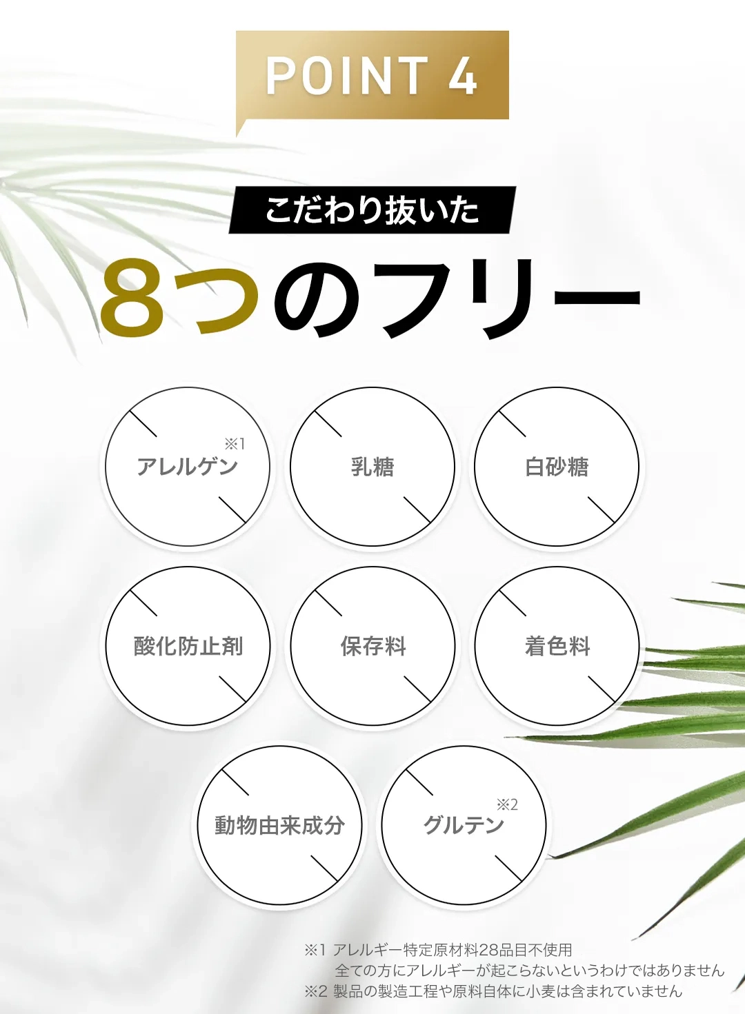 こだわり抜いた9つのフリー