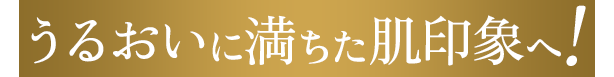 うるおいに満ちた肌印象へ