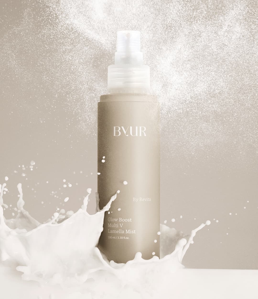 わずか0.8*1秒でセラムチャージ。ビタミン*2と発酵PDRN*3がぐんぐんなじむラメラミルクビタミン*2ミスト