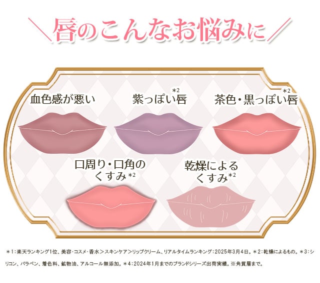 唇のこんなお悩みに