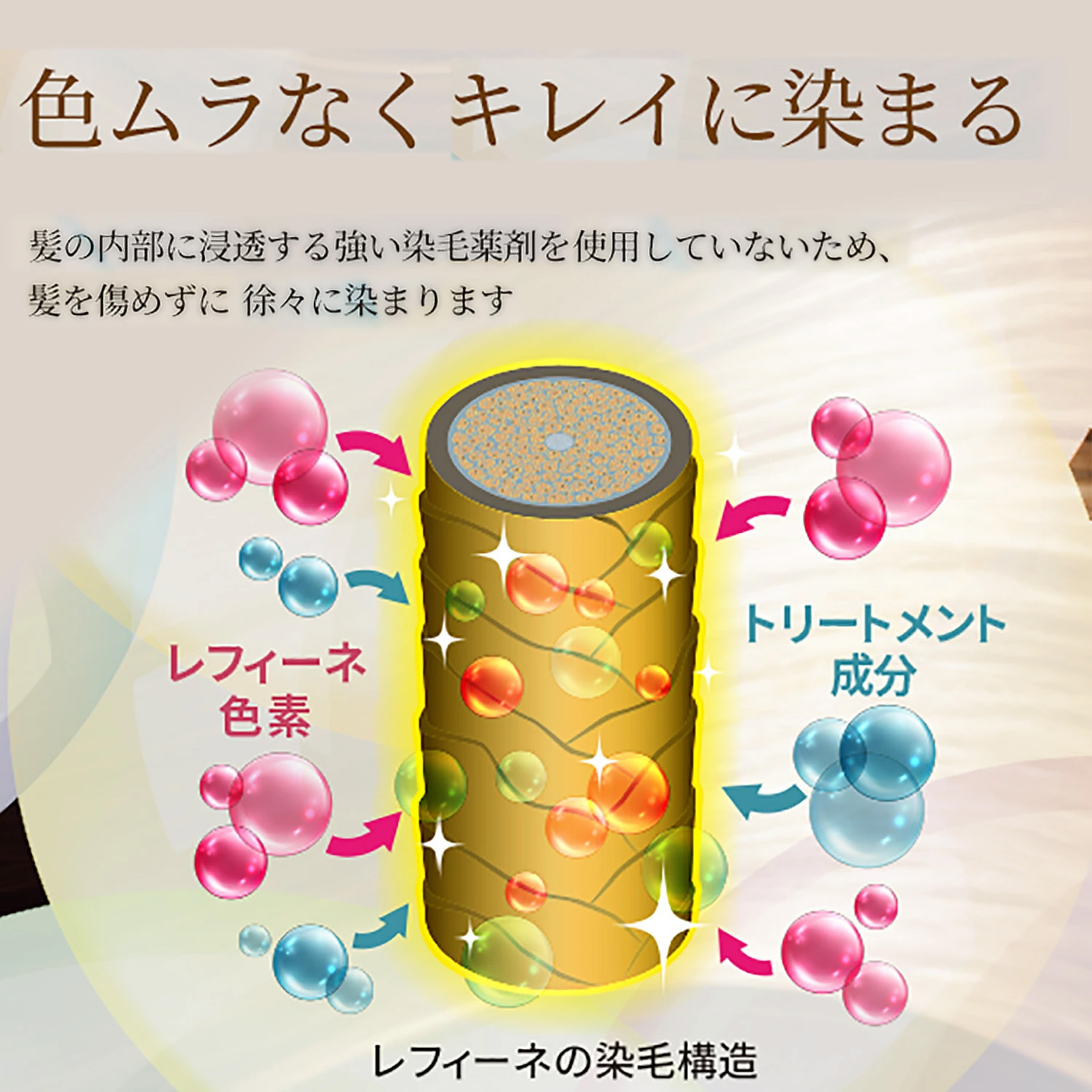 レフィーネ ヘッドスパカラークリームシャンプー 220mL クリームシャンプー／カラー: ダークブラウン