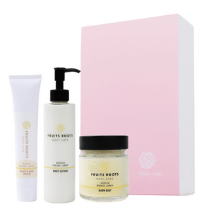 【ギフトBOX付】REFRESH ハンド＆ネイルクリーム & ボディローション & バスソルトセット