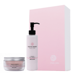 【ギフトBOX付】ROMANTIC ボディスクラブ & ボディローションセット