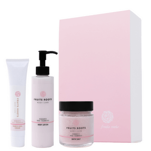【ギフトBOX付】ROMANTIC ハンド＆ネイルクリーム & ボディローション & バスソルトセット