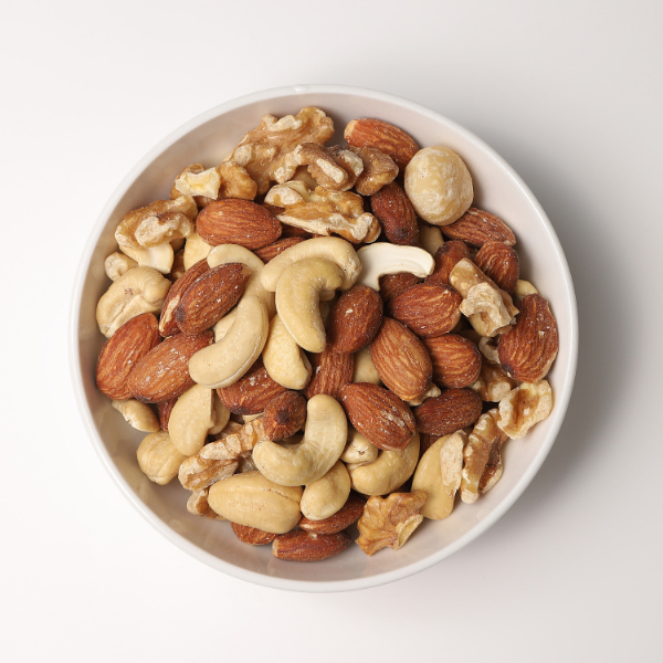素焼きミックスナッツ（くるみ、アーモンド、カシューナッツ、マカダミアナッツ）
