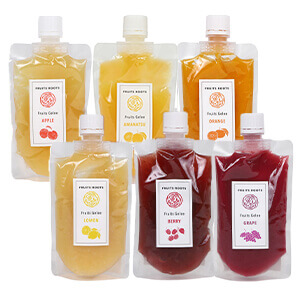 【初回食べ比べセット】フルーツジュレ（アップル、オレンジ、甘夏、レモン、ベリー、グレープ）