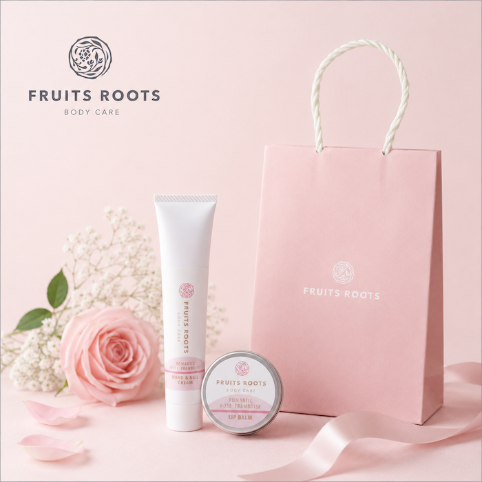 【ギフトBOX付】ROMANTIC ハンド＆ネイルクリーム、リップバームセット